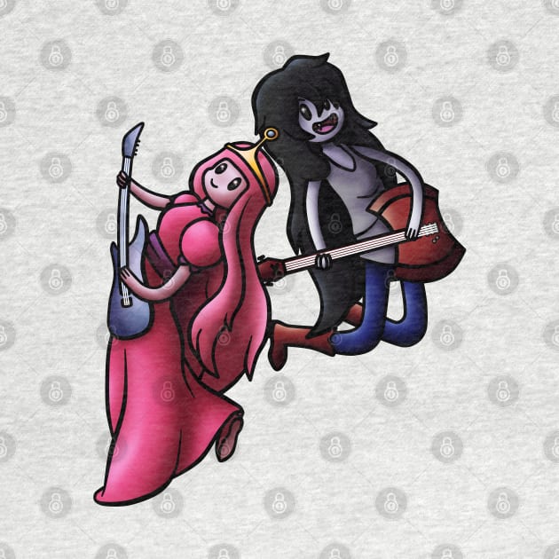 Marceline and Princess Bubblegum by VanumChan